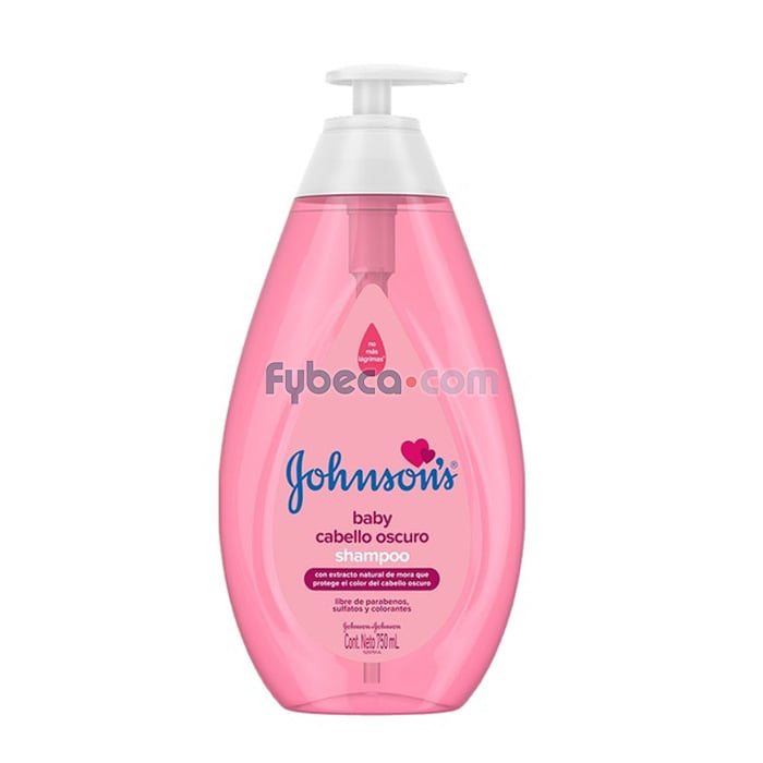 Shampoo Johnson'S Baby Cabello Oscuro Johnson & Johnson 750 Ml Frasco