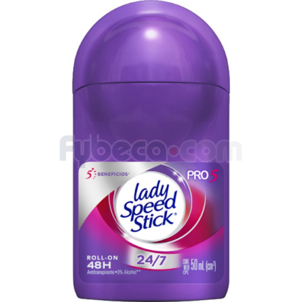 Desodorante Lady Speed Stick Pro 5 50 Ml Roll On Fybeca