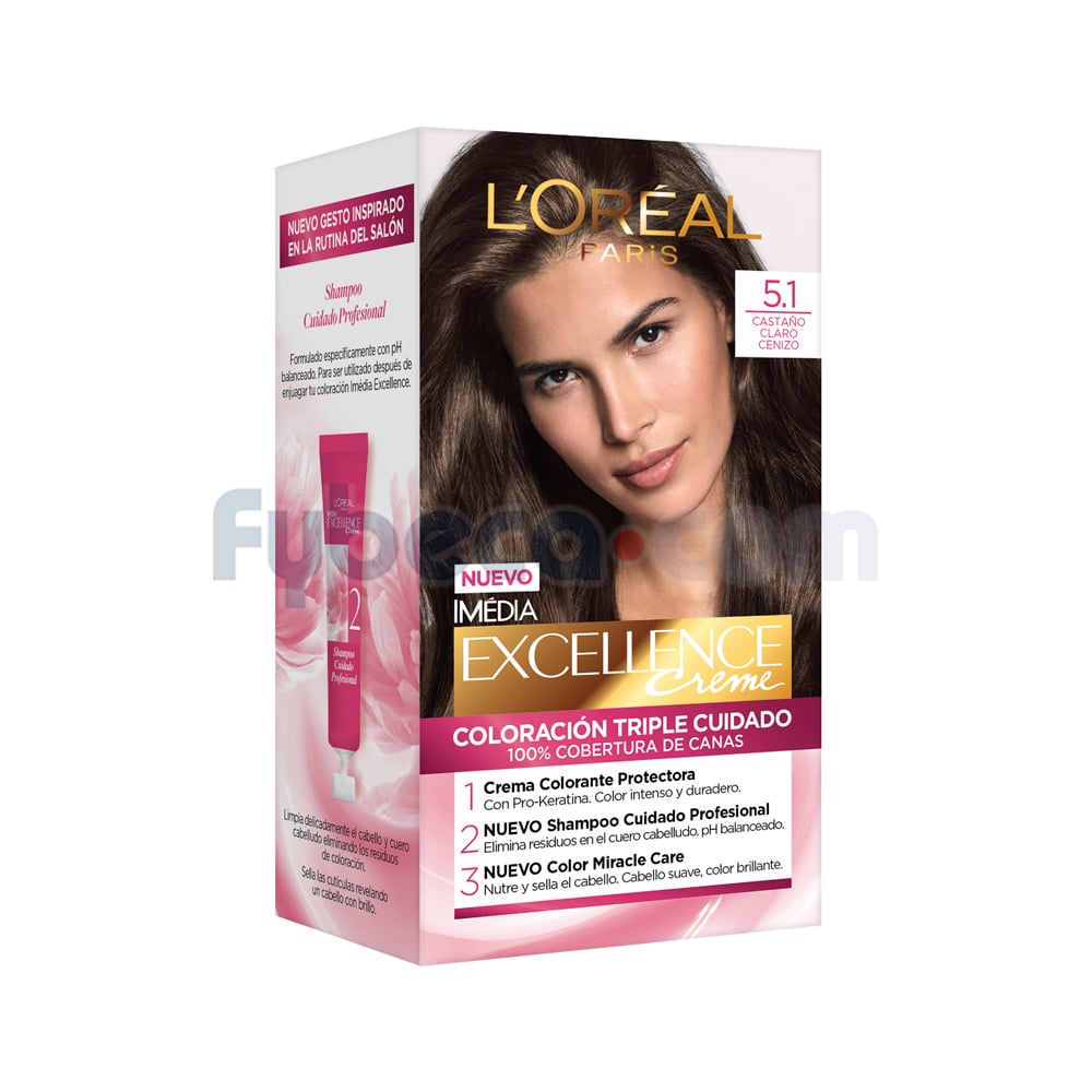 loreal castaño claro ceniza