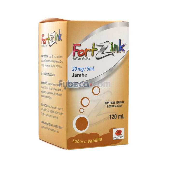 Fortzink Jarabe 20Mg F/120Ml Fybeca