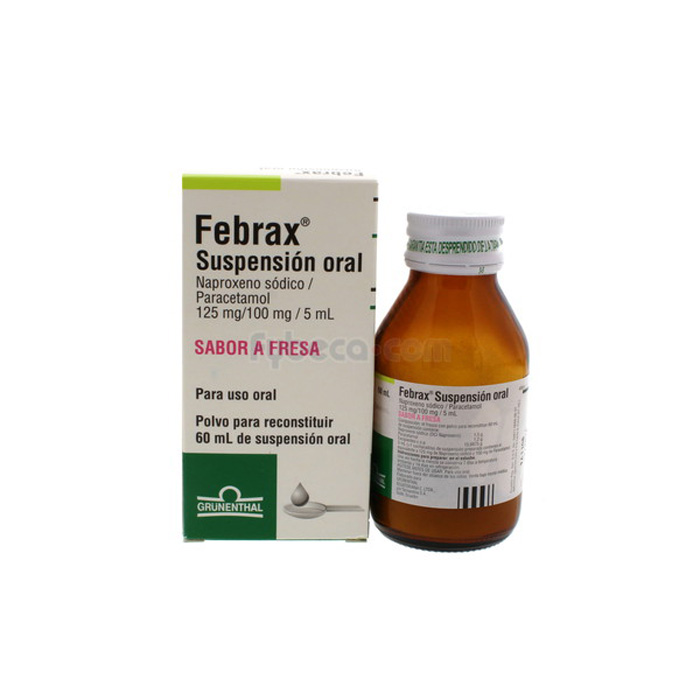 Febrax 125 Mg / 100 Mg / 5 Ml Frasco Fybeca