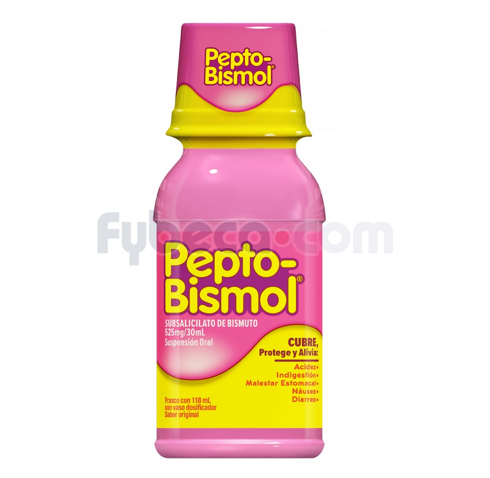 Pepto Bismol Original 118 Ml Suspension Oral Fybeca