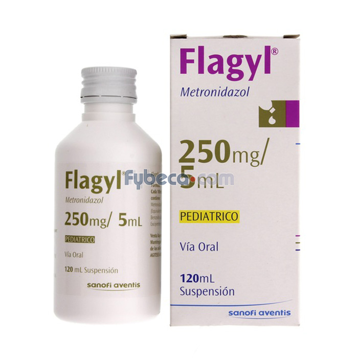 Flagyl-Antiinfec Susp. 250 Mg. F/120 Ml. | Fybeca