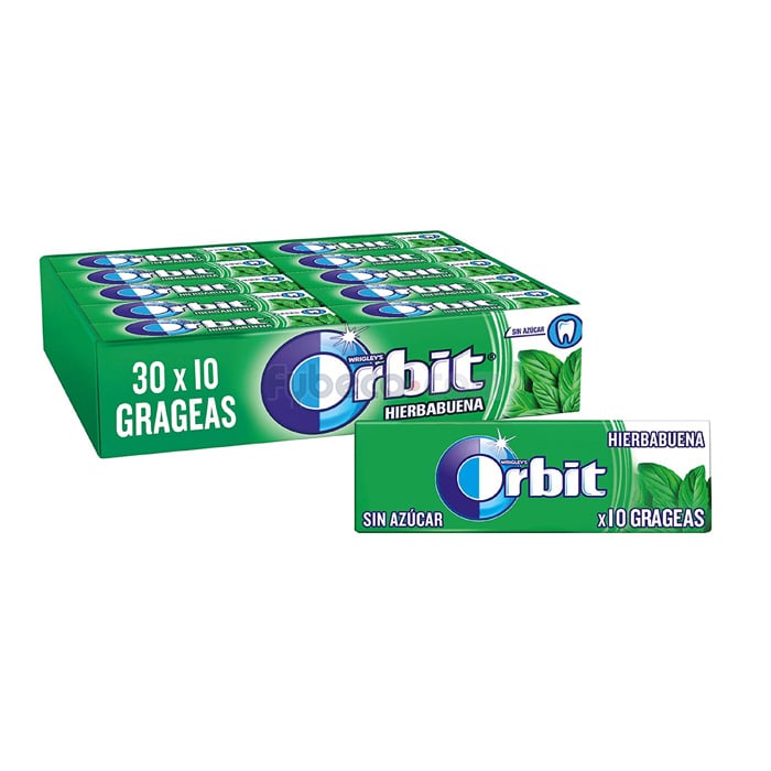 Chicle Orbit Hierbabuena Sin Azúcar 14 G Paquete | Fybeca