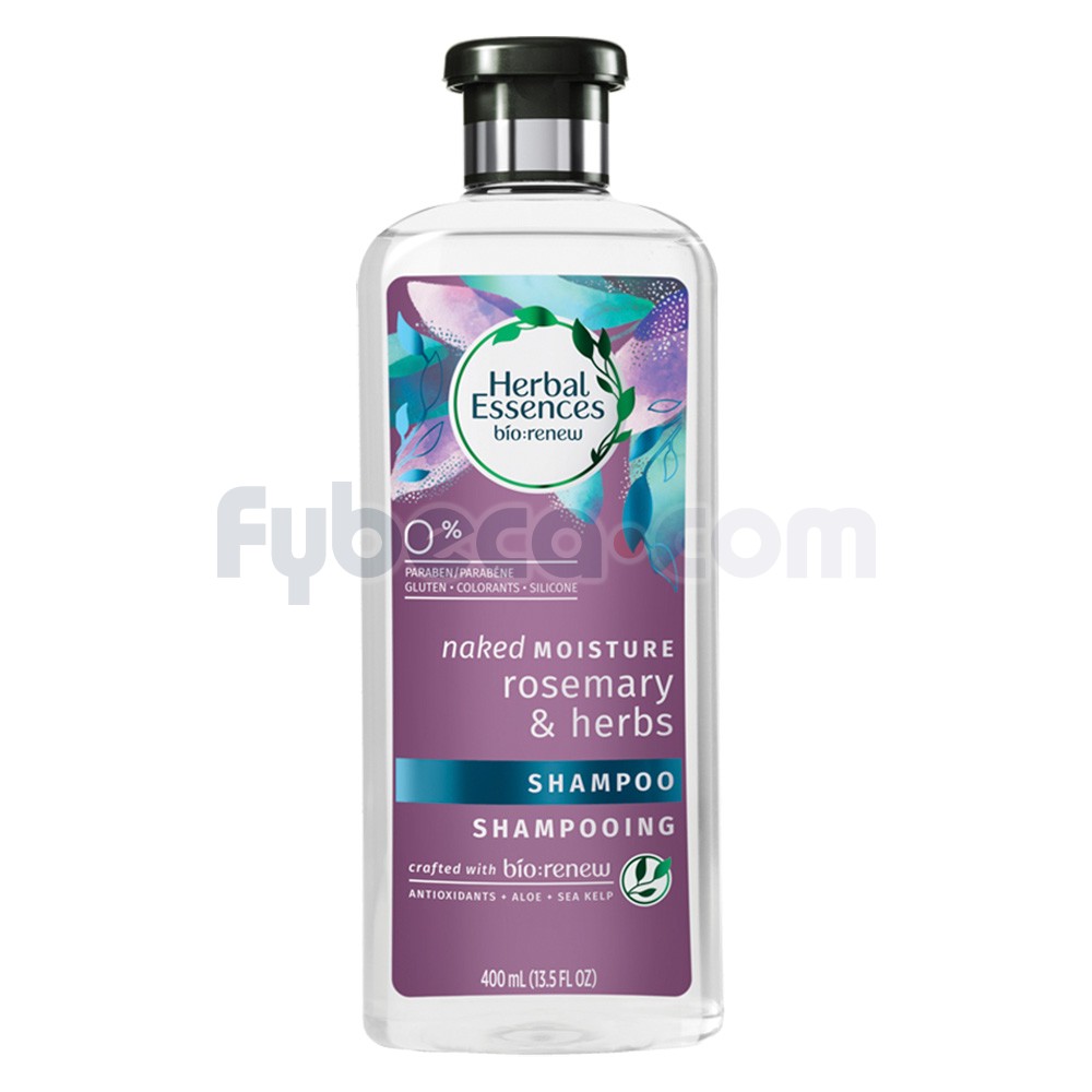 Shampo Herbal Essences BioRenew Moisture Rosmary & Herbs 400Ml Fybeca