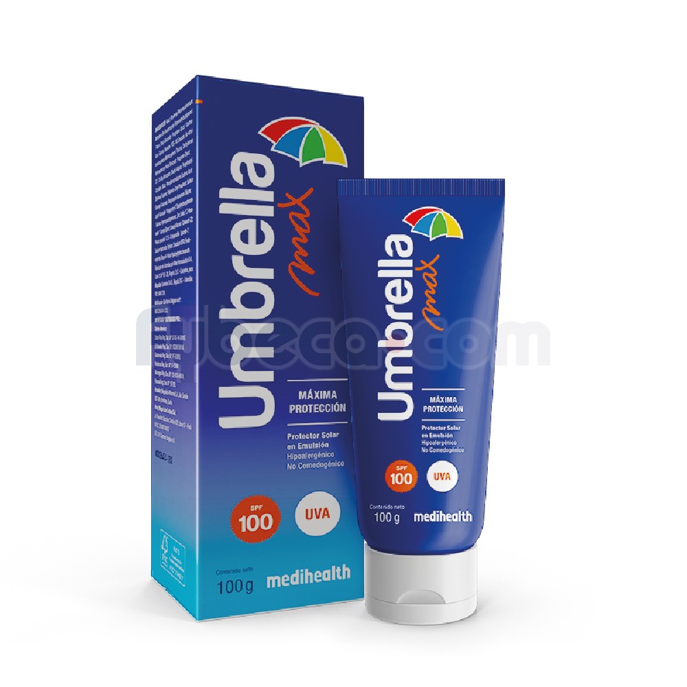 Protector Solar Spf100 Umbrella 100 G Tubo Fybeca
