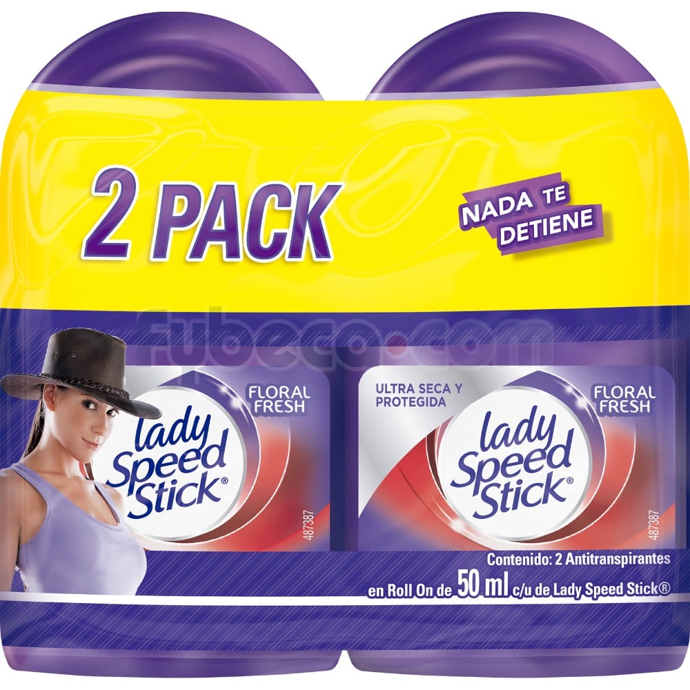 Desodorante Lady Speed Stick Floral Fresh 50 Ml Paquete Fybeca
