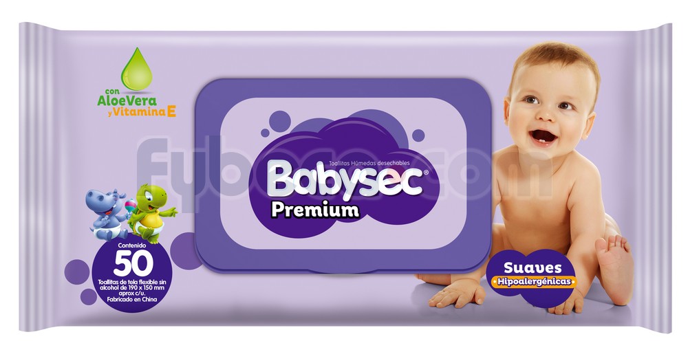 Toallitas húmedas premium para bebés con aloe vera
