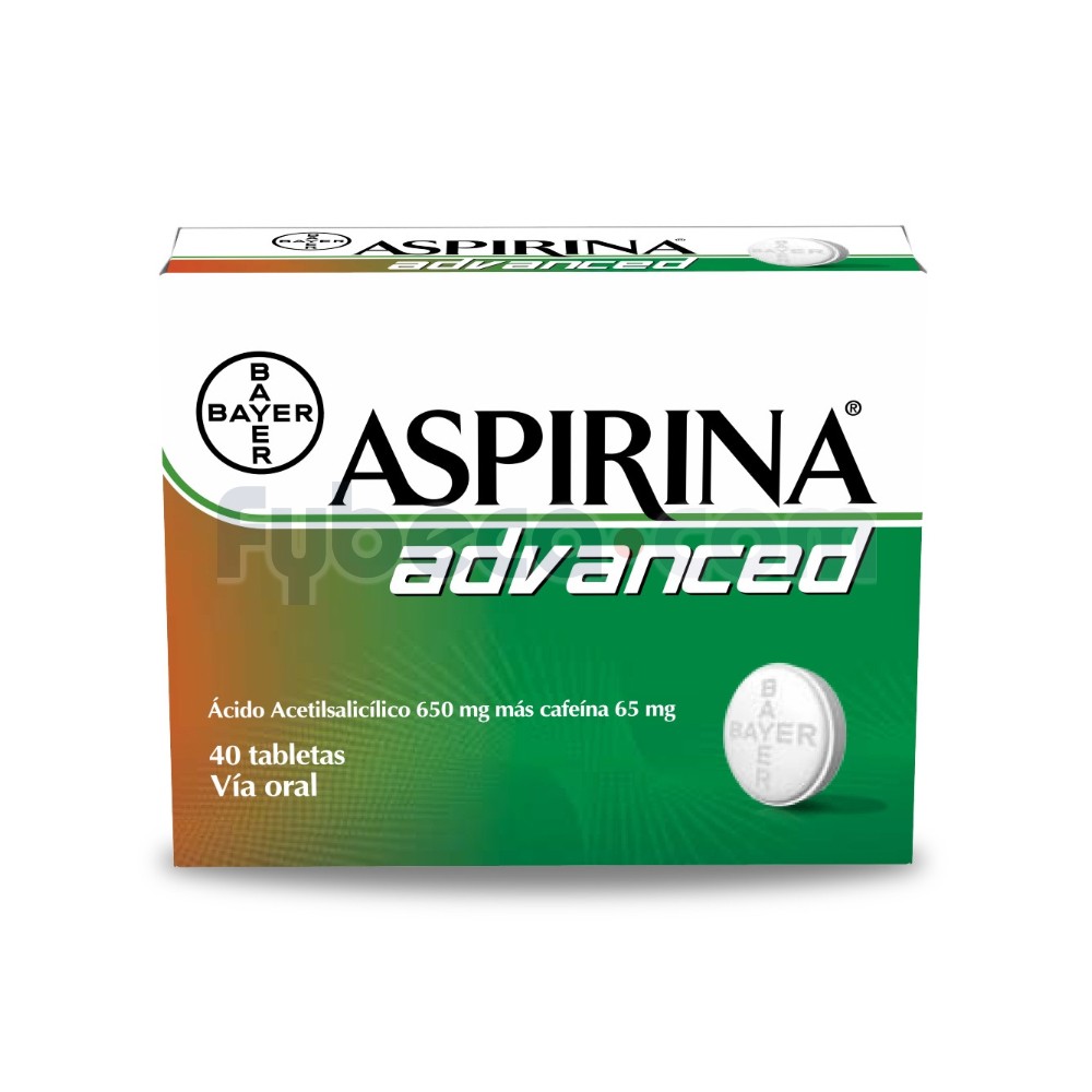 Aspirina Advanced 650 Mg Unidad Fybeca
