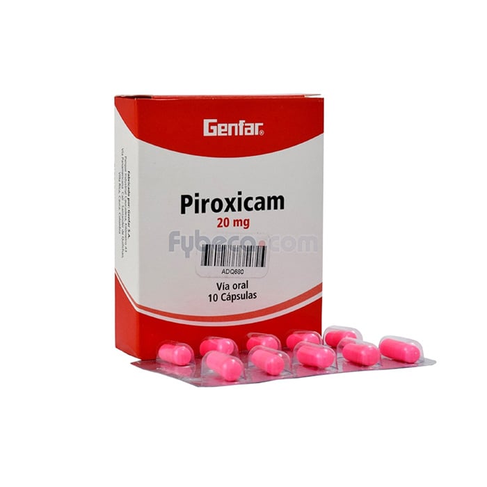 Piroxicam Genfar 20 Mg Unidad Fybeca