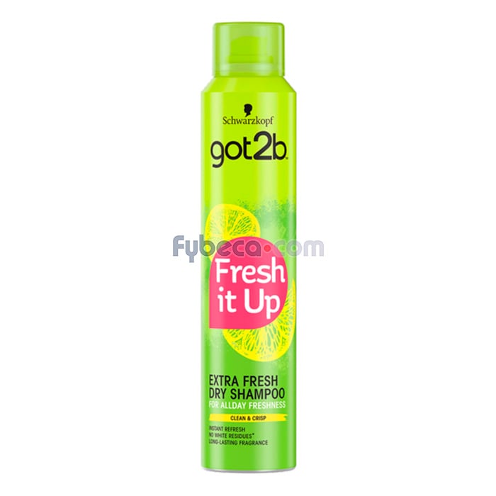 Shampoo Seco Schwarzkopf Got2B Fresh It Up Clean & Crisp 200 Ml Frasco
