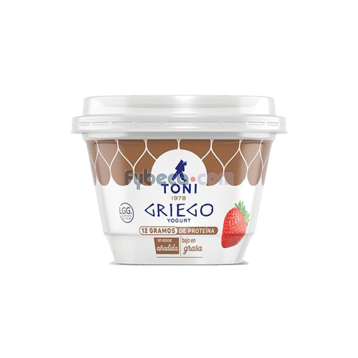 Yogurt Griego Toni Frutilla 150 G Tarro Fybeca