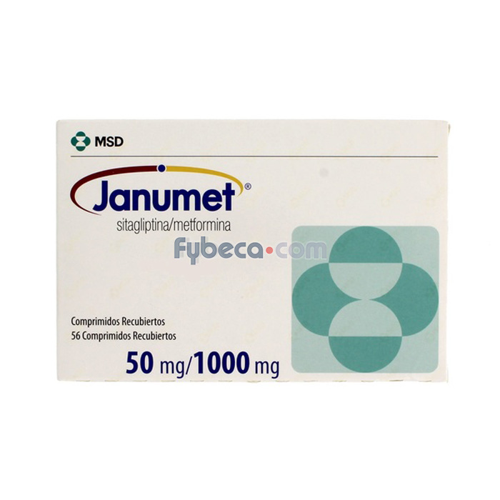 Janumet 50 Mg / 1000 Mg Unidad Fybeca