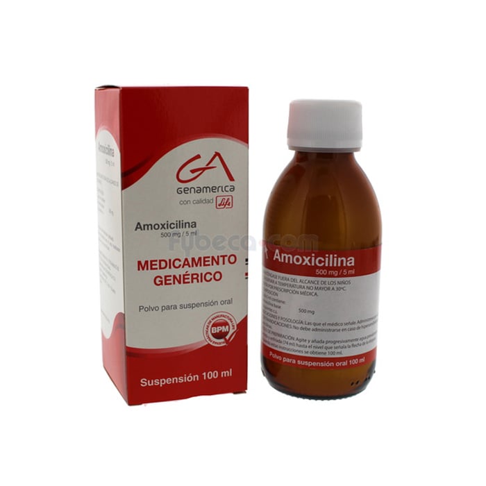 Amoxicilina (Gen) Susp. 500 Mg. F/100 Ml. Fybeca