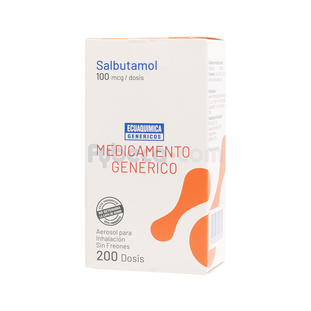 Salbultamol 100 Mcg Caja | Fybeca
