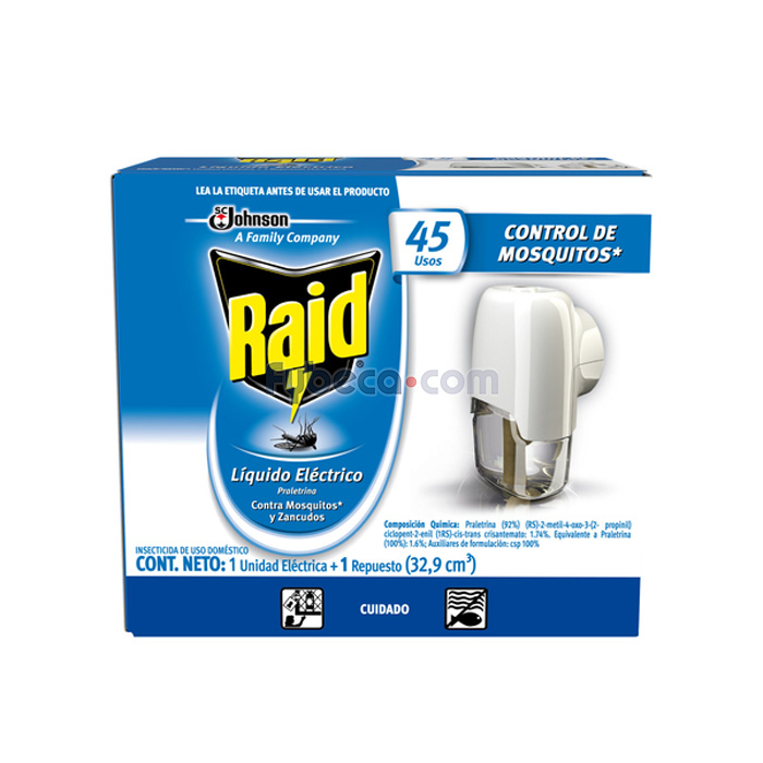 Repelente insectos Raid Control Mosquitos 65 g - Fybeca