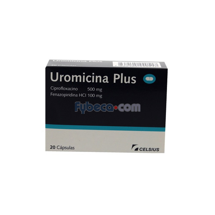 Uromicina Plus Caps 500 Mg C/20 Suelta Fybeca