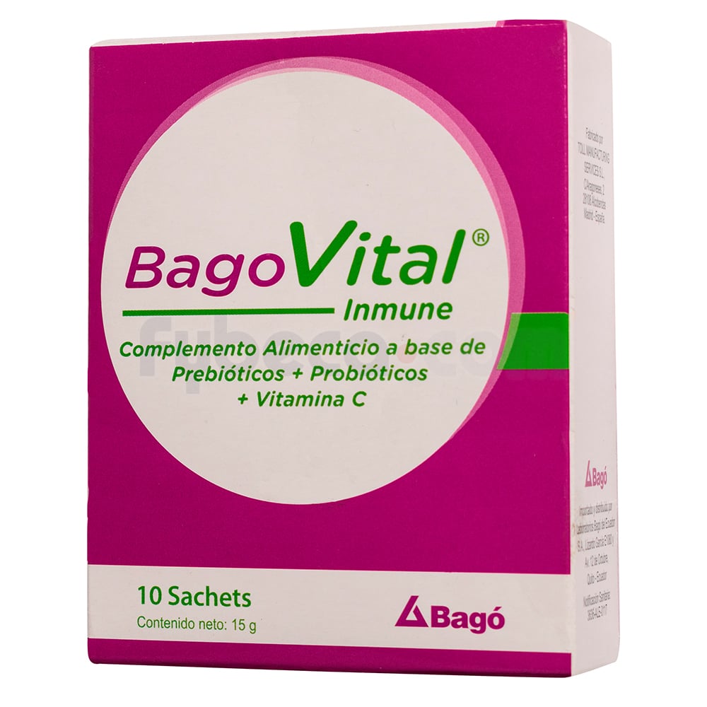 Bago Vital Inmune 15 Mg 10 cÃ¡psulas | Fybeca