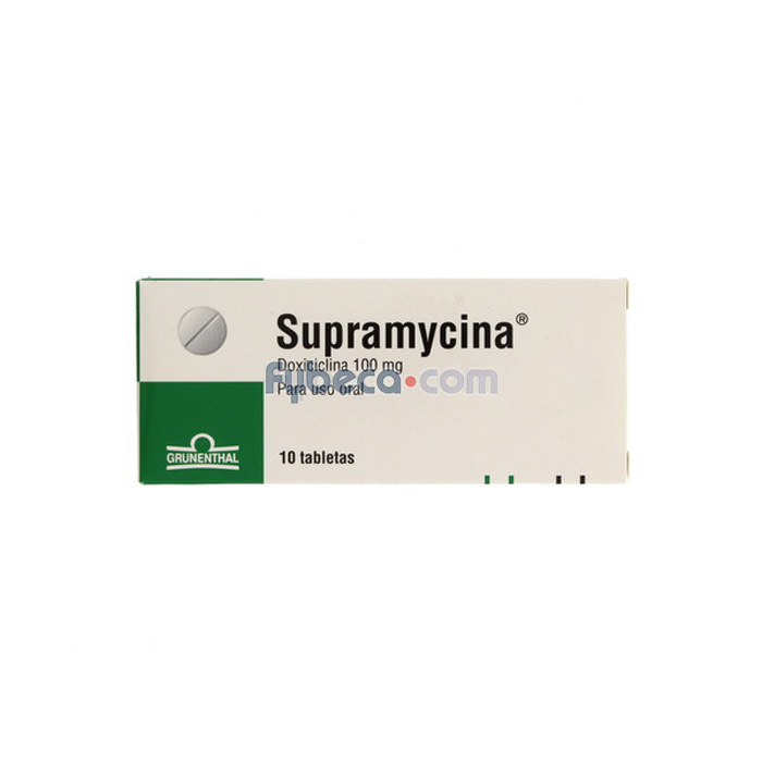 Supramycina Tabs. 100 Mg. C/10 Suelta | Fybeca