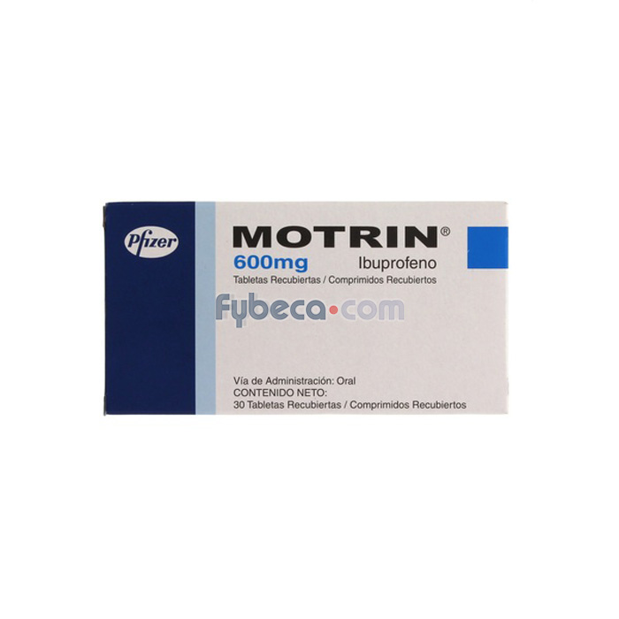 Motrin 600 Mg Unidad Fybeca