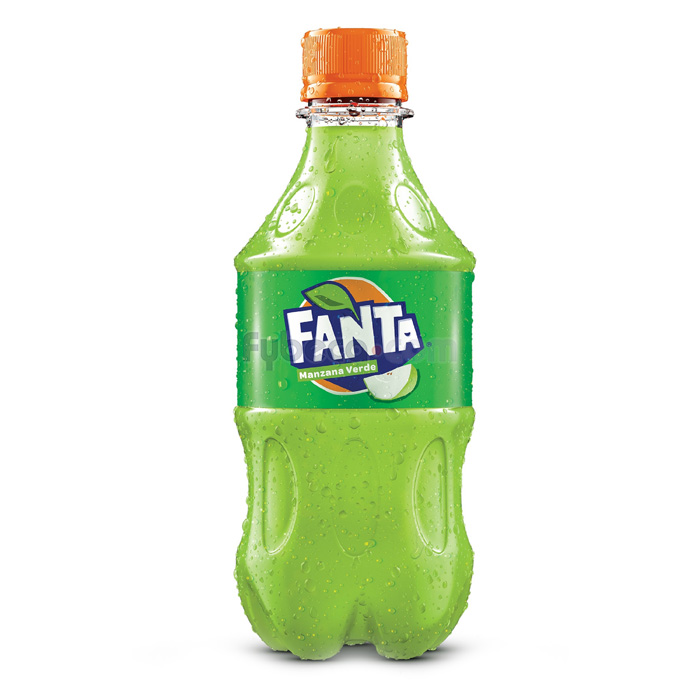 Gaseosa Fanta Manzana Verde 300 Ml Botella Fybeca