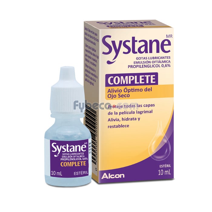 Gotas Systane Complete 10ML  Gotas lubricantes para ojo seco