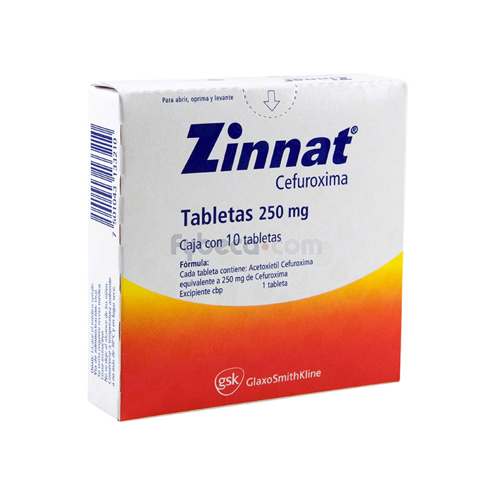 Zinnat 250 Mg Blíster Unidad | Fybeca