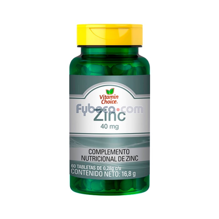Zinc Vitamin Choice 40 Mg Frasco Fybeca