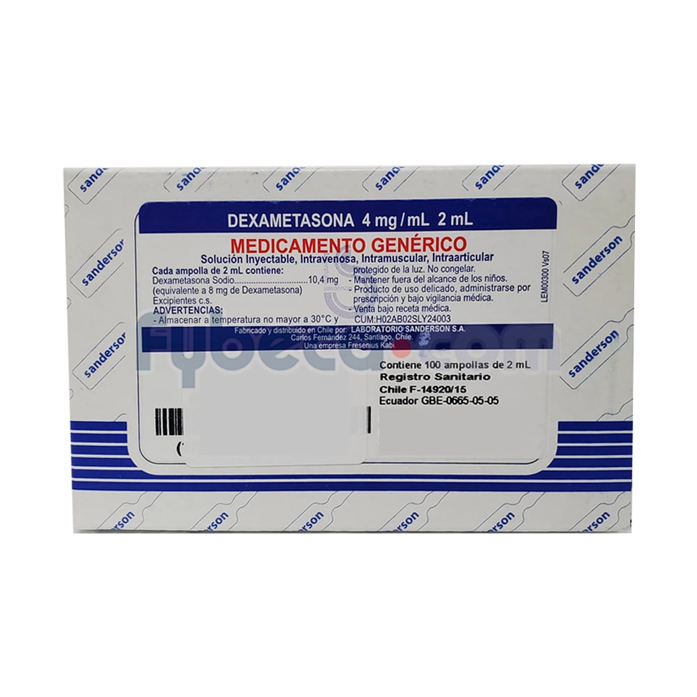dexametasona 4 mg para que sirve en niños