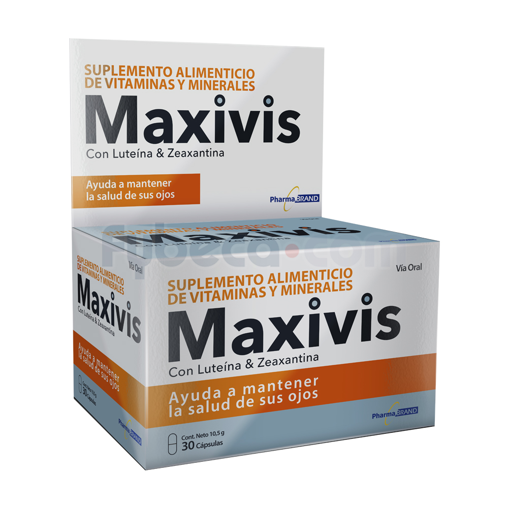 Maxibal Maxivis Caja Capsulas Fco/30 Caja | Fybeca