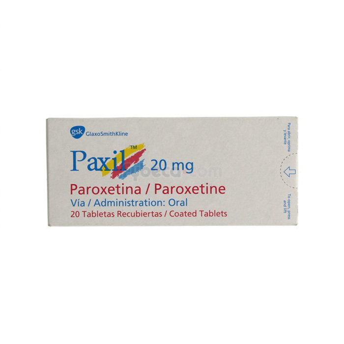 Paxil Tabs. 20 Mg. C/20 Suelta Fybeca