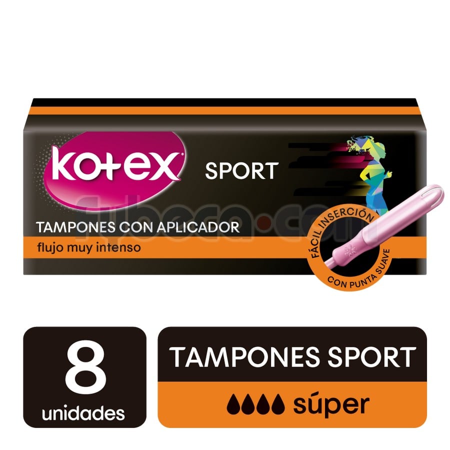 Tampones Kotex Super con Aplicador 8U Fybeca