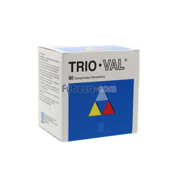 Trioval Comprimido Recubierto Unidad | Fybeca
