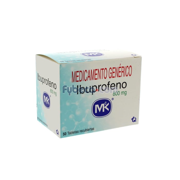 Ibuprofeno Mk 800 Mg Unidad Fybeca