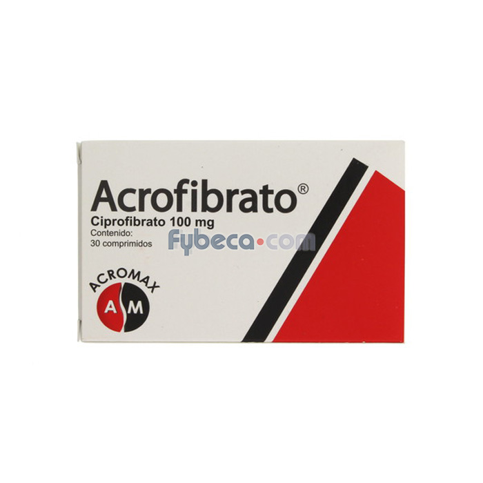 Acrofibrato Tabs. 100 Mg C/30 Suelta | Fybeca