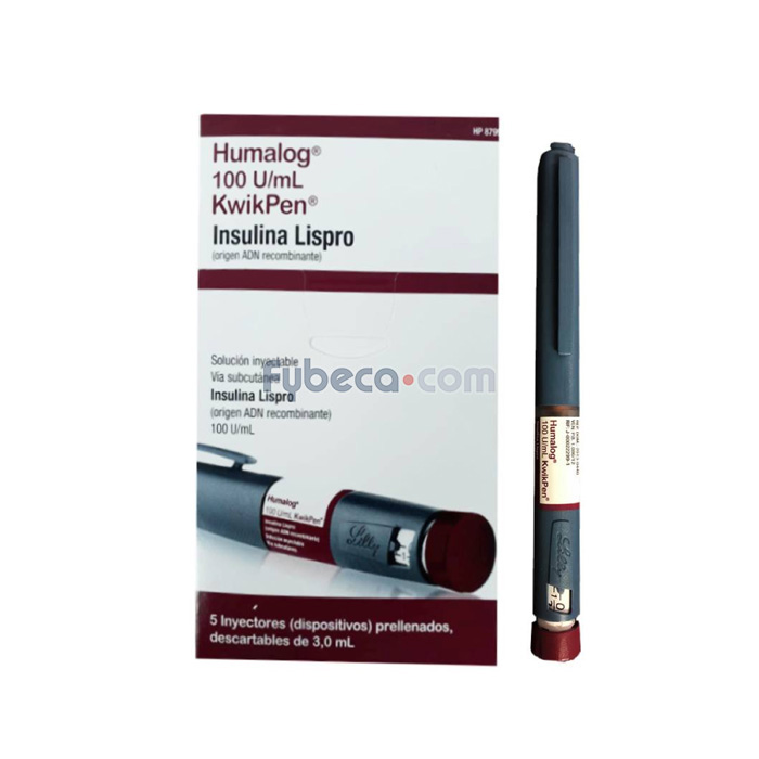 Humalog Kwikpen 100 U (por Cada Ml) Inyectores Prellenados Unidad Fybeca