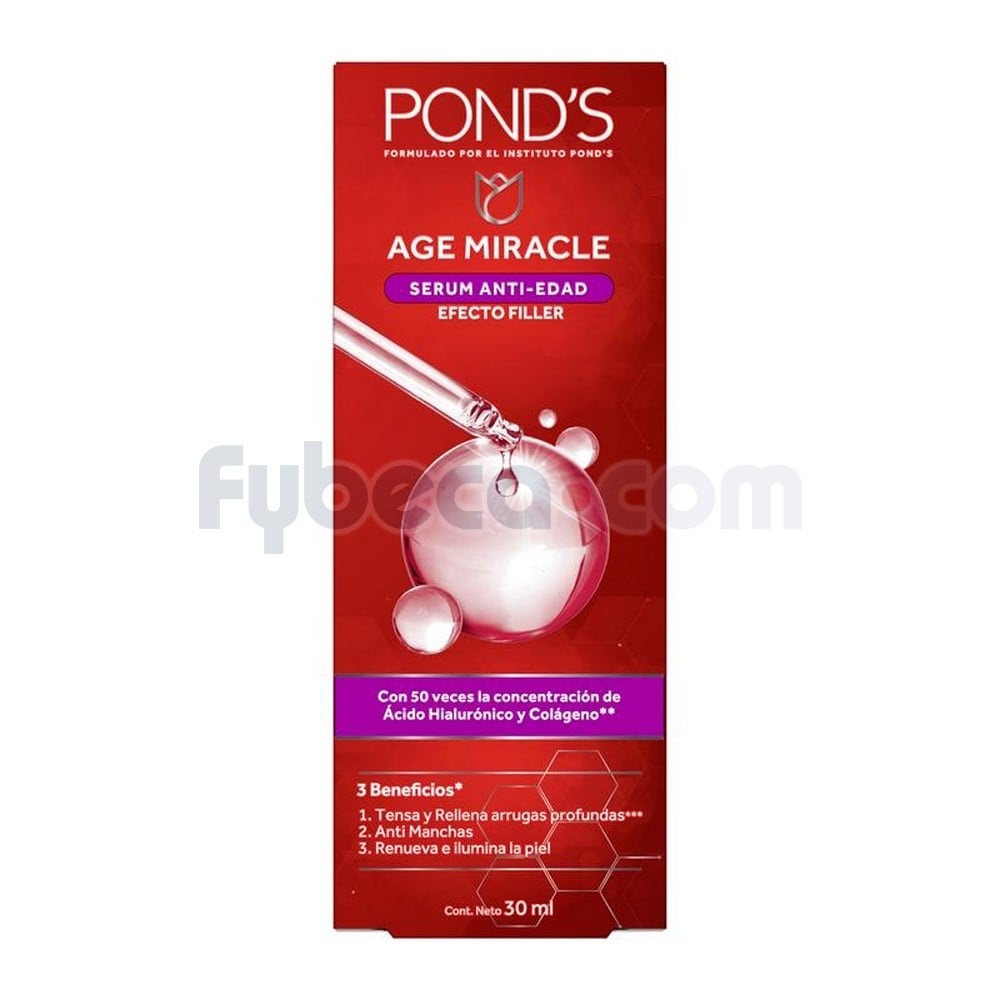 Ponds Age Miracle Serum Powerh 6X30 Ml Fybeca