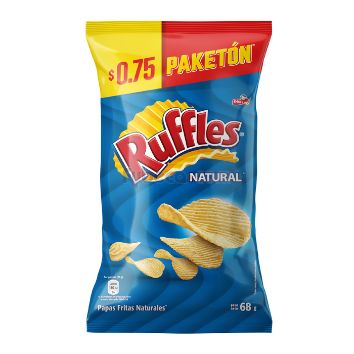 Papas Fritas Ruffles Natural 68 G Unidad | Fybeca