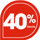 40% DE DESCUENTO